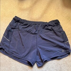 Athleta Dark Blue Athletic Shorts medium